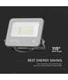 30W LED-breedstraler - 135lm/W, Samsung LED-chip, werklamp, 1m snoer, buiten