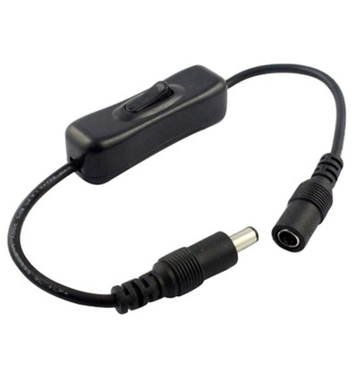 Schakelaar met DC-stekker - 12V (120W), 24V (240W)