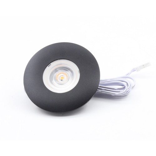 2,5W Ø6,8cm Cabi68 meubelspot RA91 - 12V DC, gat: Ø5,5 cm, afmetingen: Ø6,8 cm, zwart