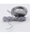 2,5W Ø6,8cm Cabi68 meubelspot RA91 - 12V DC, zaaggat: Ø5,5 cm, afmetingen: Ø6,8 cm, geborsteld staal