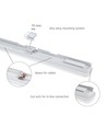 60cm 25W compleet LED armatuur - 120lm/W, IP65, 4000K, doorvoerbedraad