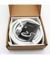 10m Neon Flex Tube voor interieur - 230V, warm wit, D16 Neon complete set