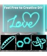 8W per meter Lichtblauw 8x16 CLIP-ON Neon Flex LED - 24V DC, IP67