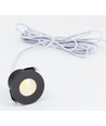 2W Ø3,8cm Focu38 meubelspot inbouw RA92 - 12V DC, Zaagmaat: Ø3,5 cm, Afmetingen: Ø3,8 cm, Zwart