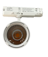 30W 3-fasen dimbare RA90 spanningsrailspot - Instelbare helderheid, wit, incl. honingraatfilter