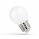 E27 1W LED kogellamp - G45, mat glas