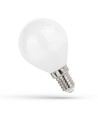 E14 1W LED kogellamp - G45, filament, mat glas