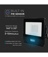 20W LED-breedstraler met sensor - SMD, Samsung LED-chip, werklamp