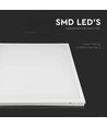 V-Tac 60x60 LED-paneel in frame - 36W, ingebouwd in wit frame, voor directe montage
