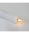 LED blokkaars 15 cm hoog, vlam effect, wit - Ø5 cm, werkt met afstandsbediening, timer, echte was