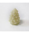 LED kerstboomlicht, knipperend vlam effect, wit - Hoogte 9 cm, Ø6,5 cm, echte was