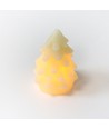 LED kerstboomlicht, knipperend vlam effect, wit - Hoogte 9 cm, Ø6,5 cm, echte was