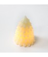 LED kerstboomlicht, knipperend vlam effect, wit - Hoogte 9,5 cm, Ø7 cm, echte was