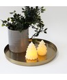 LED kerstboomlicht, knipperend vlam effect, wit - Hoogte 9,5 cm, Ø7 cm, echte was