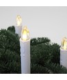 10-pack LED kerstlichtjes inclusief afstandsbediening - Batterij, timerfunctie, draadloos, houder voor kerstboom