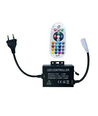 RGB 16x16 Neon flex controller met afstandsbediening - Incl. eindkap, 230V, geheugenfunctie, RF-besturing, max. 100 m