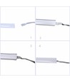 5m 8W/m AnyCut Neon Flex 10x10 Groene LED-strip - 12V DC, geen knipafstand
