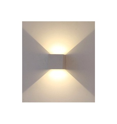 12W LED wandlamp - IP65 buiten, grijs, vierkant, verstelbare stralingshoek, incl. lichtbron