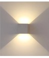 12W LED wandlamp - IP65 buiten, grijs, vierkant, verstelbare stralingshoek, incl. lichtbron