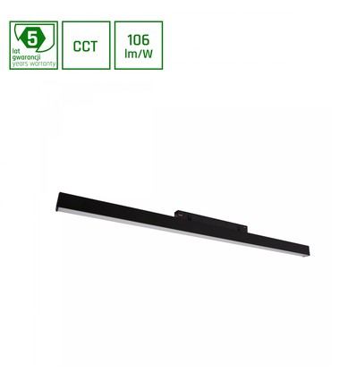 17W Shift Line M railspot voor 48V - CCT, 1800lm, 48V DC, zwart