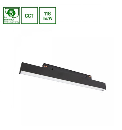 8W SYSTEM SHIFT LINE S railspot, 48V - CCT, 123lm/W, 48V DC, CLICK & SHIFT systeem