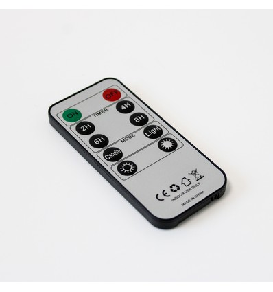Afstandsbediening voor LED-waxinelichtjes - 10 knoppen, timer, dimmer, aan/uit