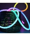 5m RGBIC Neon flex slang - USB, Gevlochten touw, Bluetooth App, afstandsbediening, Complete set
