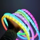 5m RGBIC Neon flex slang - USB, Gevlochten touw, Bluetooth App, afstandsbediening, Complete set
