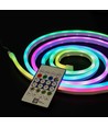 2,5m RGBIC Neon Flex complete set - USB, Bluetooth app, afstandsbediening, incl. montage, 7x15 neonflex