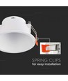 MR16/GU10 Downlight anti-verblinding - Excl. lichtbron, wit, Zaaggat: Ø8,3 cm, Afmetingen: Ø9,3 cm