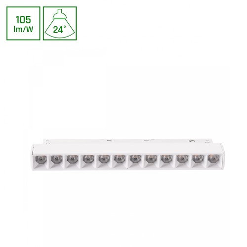 12W SHIFT systeem spot, 48V - 22cm, warm wit, DC
