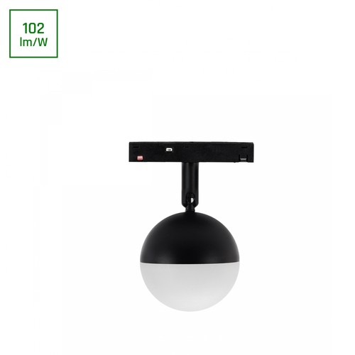 10W SYSTEM SHIFT BASIC GLOBE magnetische railspot - 48V, 130lm/W, 2700K, Ø9cm, voor Shift systeem