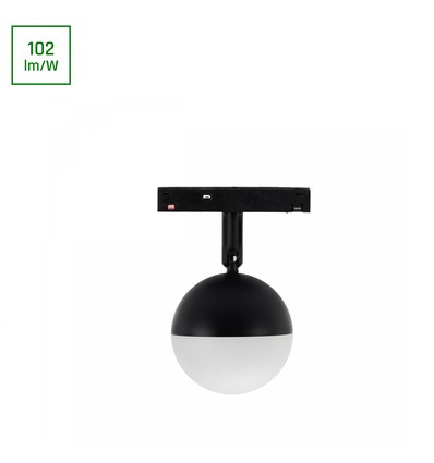 10W SYSTEM SHIFT BASIC GLOBE magnetische railspot - 48V, 130lm/W, 2700K, Ø9cm, voor Shift systeem