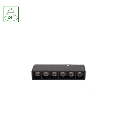 SHIFT Basic - Raster XS Lineaire Armatuur, 110mm, 6W, 2700K, Zwart