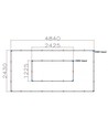 288W RA95 Lichtrooster LED 2 frames complete set Hexagon - Incl. stroomaansluiting