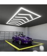 384W RA95 Lichtrooster LED + frame complete set (Hexagon) - Incl. stroomaansluiting