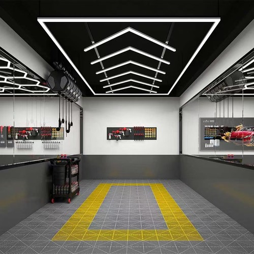 384W RA95 Lichtrooster LED + frame complete set (Hexagon) - Incl. stroomaansluiting