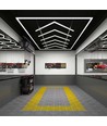 384W RA95 Lichtrooster LED + frame complete set (Hexagon) - Incl. stroomaansluiting