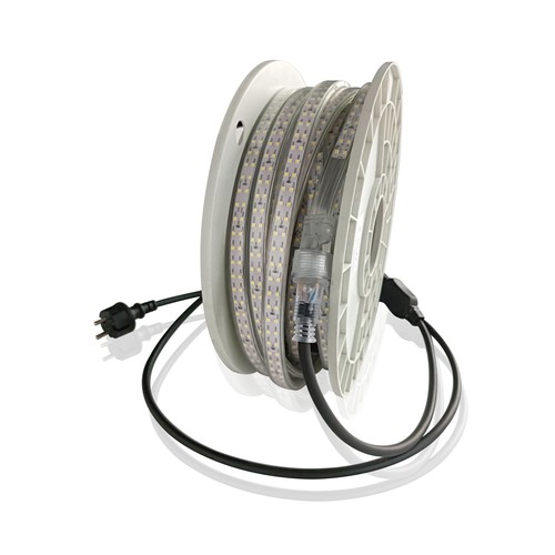 25m LEDlife rijbakstrip op haspel - 230V, IP67, 180 LED/m, 11W/m