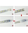 5 m waterdichte rijbaanstrip (Type Q) - 230V, IP67, 120 LED, 6W per meter