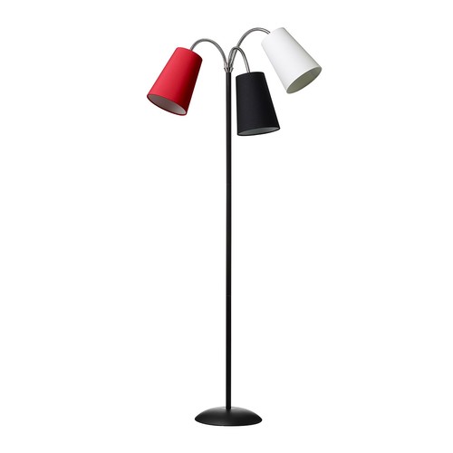 Salsa Vloerlamp E14 in Zwart, Rood, Wit - Nielsen Light