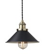 NEKSØ Hanglamp E27 in Messing/Zwart - Nielsen Light