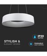 20W dimbare LED-kroonluchter - Wit, zacht licht, warm wit