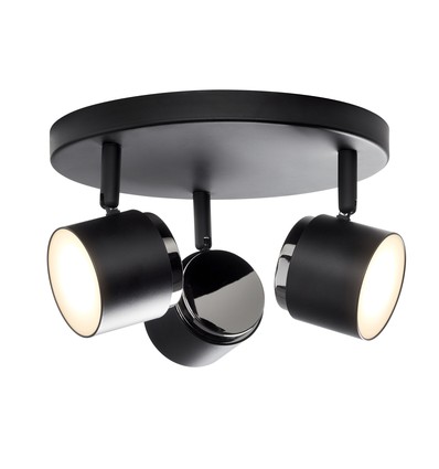 TEATER Rond LED 3-Spot Lamp 13W 230V in Zwart - Nielsen Light