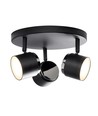 TEATER Rond LED 3-Spot Lamp 13W 230V in Zwart - Nielsen Light