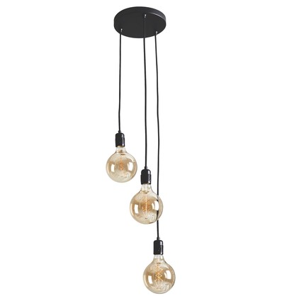 K9 Hanglamp Cluster 3xE27 Ø22 in Zwart - Nielsen Light