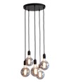 K9 Hanglamp Cluster 5xE27 Ø30 Zwart - Nielsen Light