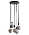 K9 Hanglamp Cluster 5xE27 Ø30 Zwart - Nielsen Light