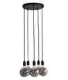 K9 Hanglamp Cluster 5xE27 Ø30 Zwart - Nielsen Light
