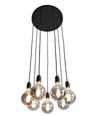 K9 Hanglamp Cluster 7xE27 Ø40 Zwart - Nielsen Light